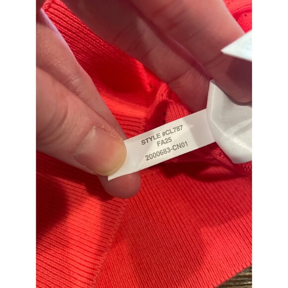 NWT Crewcuts J.Crew Girls' Sz M (8-9) Heart Pointelle Sweater-Tee Pink Coral - Picture 7 of 7